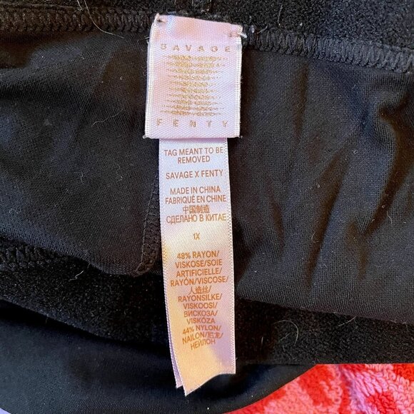 Savage x Fenty Forever Savage Jersey Logo Legging Black Size 1X - Picture 4 of 4